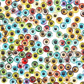 PH PandaHall 100pcs Eyes Glass Cabochons, 12mm Purple Human Eye Tiles 25 Styles Halloween Evil Eye Printed Cabochons Dragon Animal Eye Flatback Tiles for Mystery Horror Cameo Pendant Scrapbooking