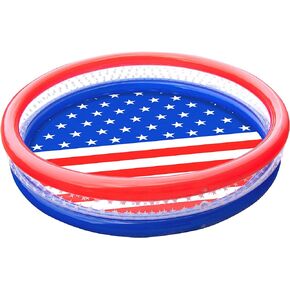 SWIMLINE Classic 3 Ring Kiddie Pool 60'' X 12'' For Kids Toddlers Children Adults, Ball & Sand Pit Outdoor Indoor Garden Backyard Summer Fun, Blow Up Thick Durable Inflatable Splash Pad Sprinkler