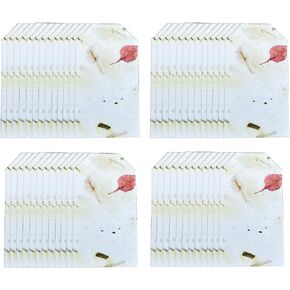 Seed Bloom 24-Piece Set Handmade Seed Paper Embedded With Wildflower Seeds Recycled Seeded Paper Gift Tags Gift Cards Stationery & Gift Wrapping Supplies (Hearts, Envelope, & Planting Guide)