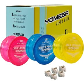 Yomega 3X Alpha Wing Yoyo، محور ثابت يويو مصمم للمبتدئين. لعب خدعة السلسلة وعشاق المحور الثابت! (تقليدي)