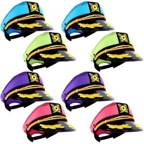Sailor Captain Hats Golden Embroidery Boat Ship Sailor Hats Adjustable Navy Hats Colorful Yacht Sailors Hat Sea Caps in Saudi Arabia