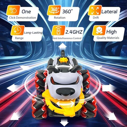 VOD VISUAL 2.4 جيجا هرتز سيارة تحكم عن بعد، سيارات القرش المنافسة التنافسية RC، شاحنة طريق كهربائية عالية السرعة، سيارة سباق سريعة هواية لعبة سيارة 2 بطاريات للأطفال المراهقين البالغين الأولاد in Kuwait