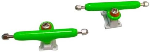 LEEFAI 6pcs Pro Fingerboard Trucks 34mm Wide-Standard Shape G1 -Inveted Kingpin-Finger Mini Skateboard Truck with Screws and Tool - Single Axles Without Spacer-Pink&Green&Yellow in Saudi Arabia