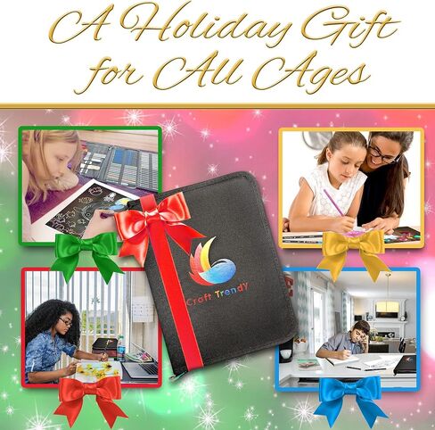 مجموعة فنية رسم 2 في 1 من كرافت تريندي 75 ورقة خدش، كتاب تلوين، 3 كراسات رسم ملونة، كراسة رسم صغيرة للمبتدئين والمحترفين: الاطفال والمراهقين والكبار. برنامج تعليمي للجميع in Kuwait