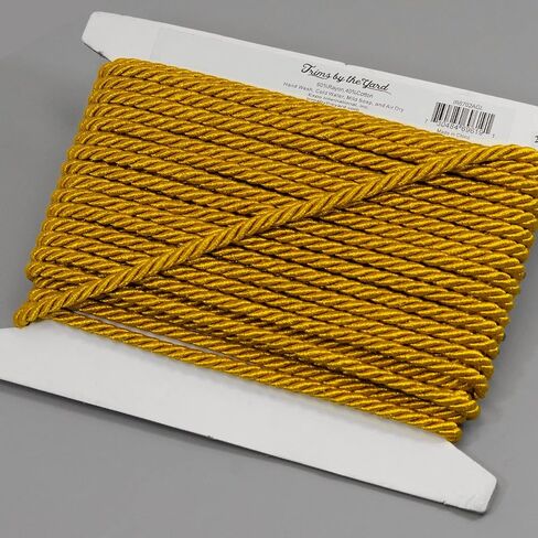 Trims by the Yard Noel 1/4" Twisted Cord Antique Gold | (10 Yard Cut) Trim in Saudi Arabia