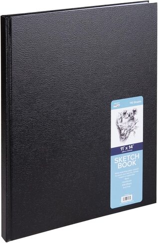 Pro-Art Pro Art Hard Bound Sketch Book, 11 by 14-Inch, Black (110 Pages) in Saudi Arabia