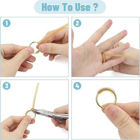 أداة ضبط حجم الحلقة للحلقات السائبة، 22 قطعة من واقيات الحلقات غير المرئية، 4 أحجام من حلقات السيليكون لشد المجوهرات، موصل ضبط الحلقة مع أداة قياس حجم الحلقة الزجاجية المكبرة وقطعة قماش تلميع in Kuwait