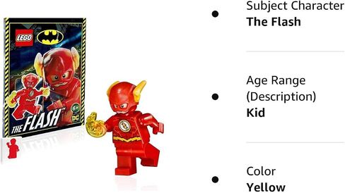 LEGO DC Comics Super Heroes Justice League Minifigure - Flash (with Power Blast) 76098 in Saudi Arabia