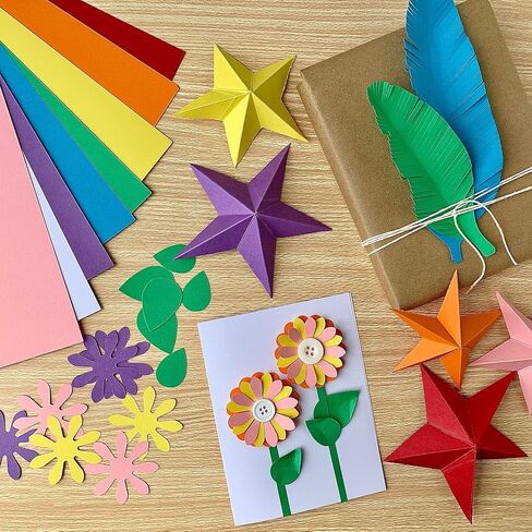 ArtSkills 65 lb Cardstock Paper, 8.5" x 11", 176 gsm Colored Craft Paper for Arts, Crafts, Scrapbooking & Card Making, 50 pc in Saudi Arabia