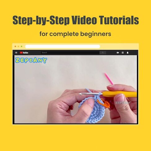 Beginners Crochet Kit, Crochet Animal Kit, All in One Crochet Knitting Kit, Crochet Kit for Beginners with Step-by-Step Video Tutorials - The Penguin&Dinosaur in Kuwait