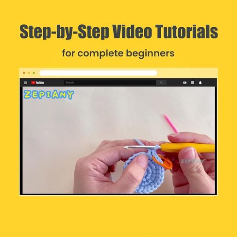 Beginners Crochet Kit, Crochet Animal Kit, All in One Crochet Knitting Kit, Crochet Kit for Beginners with Step-by-Step Video Tutorials - The Penguin&Dinosaur in Kuwait