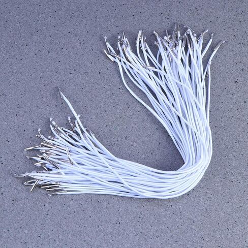 50pcs Sewing Elastic Spool Elastic Barbed Cords Elastic Loop Heavy Stretch Elastic Bands with Barbs Barbed Fastener for DIY Making Elastic Rubber Bands Crafting Sewing Elastic Bands (White) in Saudi Arabia