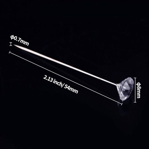 Senkary 200 Pieces Corsage Pins Ball Pearl Head Pins Flower Pins Wedding Bouquet Pins Straight Head Pins, 2.6 Inch in Saudi Arabia