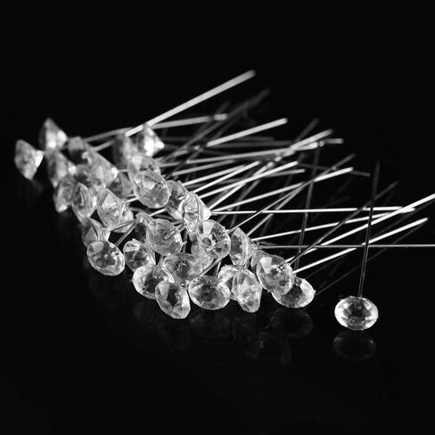 Senkary 200 Pieces Corsage Pins Ball Pearl Head Pins Flower Pins Wedding Bouquet Pins Straight Head Pins, 2.6 Inch in Saudi Arabia