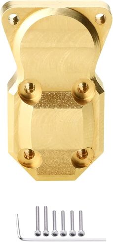HobbyPark Frame Brass Side Bars, Brass Diff Covers Weight for Axial SCX24 Upgrades 1/24 RC Crawler Car SCX24 Deadbolt Chevrolet C10 B-17 Betty Wrangler JLU CRC Gladiator Bronco (Black-Gold) in Saudi Arabia