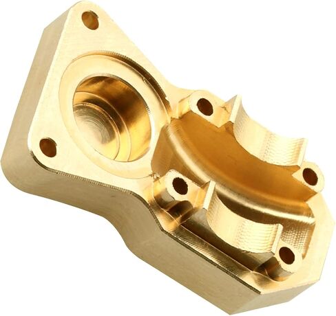 HobbyPark Frame Brass Side Bars, Brass Diff Covers Weight for Axial SCX24 Upgrades 1/24 RC Crawler Car SCX24 Deadbolt Chevrolet C10 B-17 Betty Wrangler JLU CRC Gladiator Bronco (Black-Gold) in Saudi Arabia