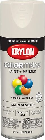 طلاء بخاخ وبرايمر COLORmaxx K05545007 من كريلون للاستخدام الداخلي والخارجي، أبيض لامع 12 أونصة (عبوة من قطعة واحدة) in Kuwait