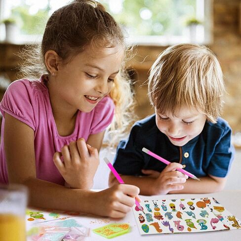 sinceroduct 84Pcs Diamond Painting Stickers Kits for Kids, Mosaic Sticker Art Kits, DIY 5D Gem Sticker Gem Art and Craft Kits for Girls Boys Kids and Adult Beginner in Kuwait