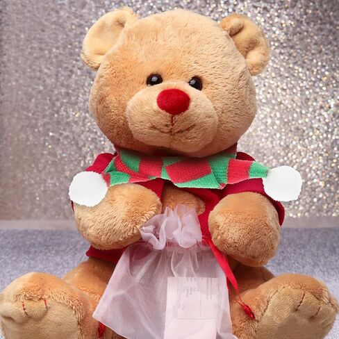 وشاح دمية صغير لزجاجة النبيذ، وشاح عنق مصغر للكريسماس، غطاء زجاجة نبيذ للكريسماس، 20 قطعة للحرف اليدوية واكسسوارات الشعر وصنع المجوهرات، احمر واخضر in Kuwait