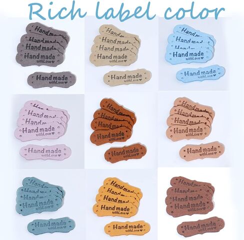 100 قطعة من الملصقات اليدوية للحرف اليدوية، 50 قطعة من جلد البولي يوريثين و50 قطعة من ملصقات الحب المصنوعة من القطن الخالص بفتحات للملابس، ملصقات ملابس مستطيلة، اكسسوارات حرفية لحياكة الكروشيه in Kuwait