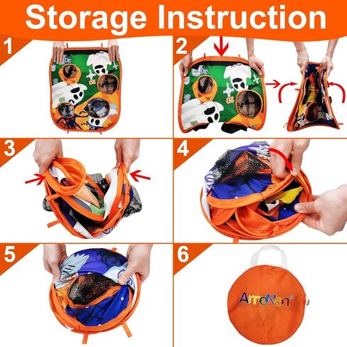 العاب حفلات الهالوين للاطفال والكبار والهالوين، لعبة رمي بين باج، لوح مزدوج الجوانب بـ 4 فتحات نقاط وديكورات الهالوين وهدايا الحفلات والفناء الخارجي والداخلي، لعبة مخيفة (6 بين باغز) in Kuwait