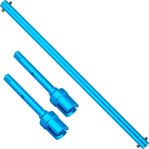 GoHobby Aluminum Main Drive Shaft Propeller Shaft & Main Drive Shaft Joint Cups for Tamiya TT02 Upgrades, Replaces TAM54501 TAM54502 in Saudi Arabia