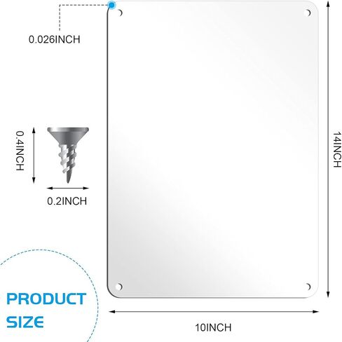 Hotop 2 Pieces Sublimation Aluminum Signs Blank White Metal Signs 4 Holes Heat Transfer Blank Metal Signs with 8 Nails for Party Graduation Birthday Garden DIY Crafts, 0.03 Inch Thick (7 x 10 Inches) in Kuwait
