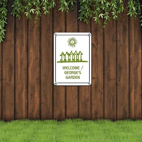 Hotop 2 Pieces Sublimation Aluminum Signs Blank White Metal Signs 4 Holes Heat Transfer Blank Metal Signs with 8 Nails for Party Graduation Birthday Garden DIY Crafts, 0.03 Inch Thick (7 x 10 Inches) in Kuwait