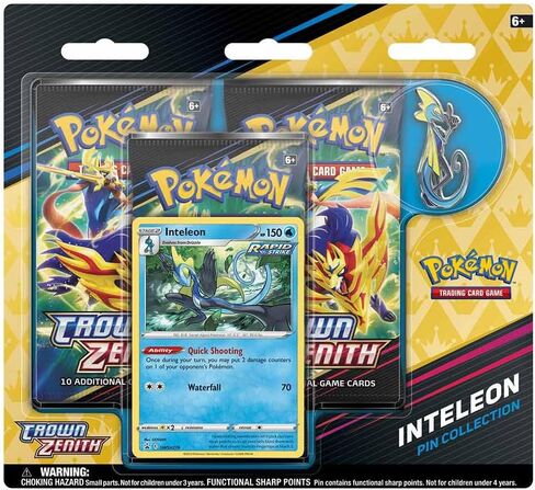 Pokemon TCG: SAS12.5 Crown Zenith Pin Box Collection - Inteleon in Saudi Arabia