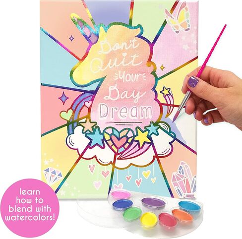 قماش Just My Style - وحيد القرن السحري، رسم مطبوع مسبقًا على القماش الفني الخاص بك من Horizon Group USA in Kuwait