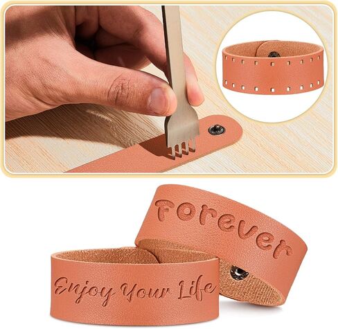 12 Pack Leather Bracelet Blank Leather Snap Bracelets Leather Wristband Wrist Leather Cuffs for Men Women DIY Jewelry Making, 8.66 x 0.98 Inches (Classic Color) in Saudi Arabia