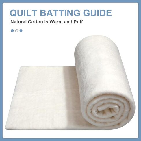 Peryiter 6 Pcs Natural Quilt Batting 39 x 39 Inch Lightweight Cotton Batting White Quilting Supplies Warm Heat Resistant Batting for Potholders Arts Quilting Fabric Sewing Wearable Place Mat Crafts in Saudi Arabia
