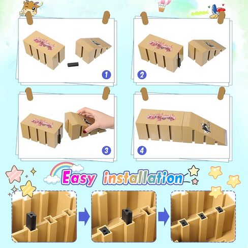 لوح تزلج للاصابع مع 6 الواح تزلج مضيئة للاصابع و3 الواح تزلج صغيرة، مجموعة منحدر لوح تزلج صغير للاصابع للتدريب، برتقالي واخضر وازرق in Kuwait