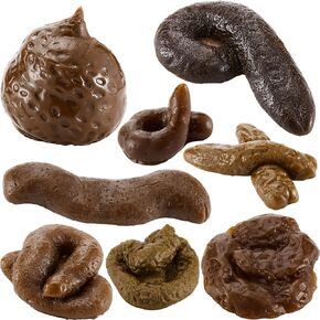 Boao 8 Pcs Fake Poop Fake Dog Poop Toy Realistic Fake Turd Adult Gags and Practical Joke Toys Fake Poo Shit for Halloween April Fools' Day Prank Party Supplies(Disgusting Shape)