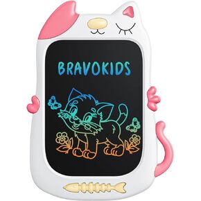 Bravokids Toys for 3-6 Years Old Girls and Boys, 8.5 inch LCD Writing Tablet Colorful Drawing Doodle Board for Kids, Educational and Learning Birthday Gifts for 3 4 5 6 7 8 Years Old Boys (White Blue) in Kuwait
