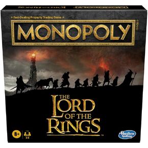 Hasbro Gaming Monopoly: The Lord of The Rings Edition Board Game Inspired by The Movie Trilogy, Play as a Member of The Fellowship, Ages 8 and Up (Amazon Exclusive) in Kuwait