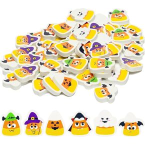 Haooryx 60Pcs Fall Pumpkin Mini Eraser for Kids Bulk Novelty Autumn Pumpkin Shape Pencil Eraser 3D Miniature Desk Puzzle Eraser for Student Homework Reward Classroom Prizes Fall Gift Filler Supplies in Kuwait