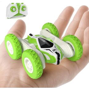 Tecnock Remote Control Car, RC Cars Double Sided 360° Rotating Car Toys, Gesture Sensing RC Stunt Car with Headlights Wheel Lights, Ideal Gifts for Boys Girls