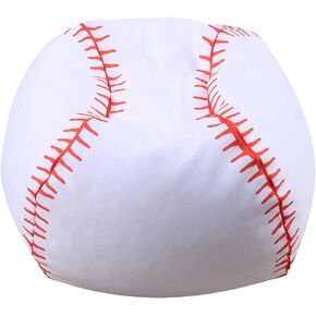 1pc Storage Bean Bag Cover, 18 Inch Beanbag Storage Bag with Zipper Large Rugby Football Volleyball Baseball Shape for Kids Plush Toys Game Play in Saudi Arabia