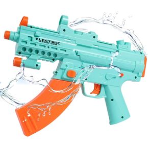 مسدس مياه كهربائي أوتوماتيكي بنادق رش مياه للأطفال والكبار يعمل بالطاقة، مسدسات مياه كهربائية لعبة امتصاص فائقة للسباحة وحفلات الشاطئ والأنشطة الخارجية in Kuwait