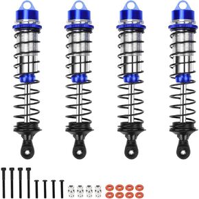 RCAWD Shock Absorber for Maxx 1/10 Upgrades, Front Rear RC Shocks Damper with Spring Adjustable Aluminum Parts for # 89086-4,# 89076-4, # 8961 Red in Saudi Arabia