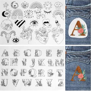 مثبت قابل للذوبان في الماء للتطريز، ومثبتات التطريز، وأنماط التطريز، وورق التطريز بالعصا والغرز مع أنماط القطط والكلاب للتطريز (سلسلة الفطر والحيوانات) in Kuwait