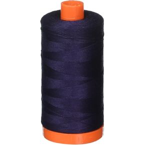 Aurifil Mako Cotton Thread Solid 50wt 1422yds Very Dark Navy in Saudi Arabia