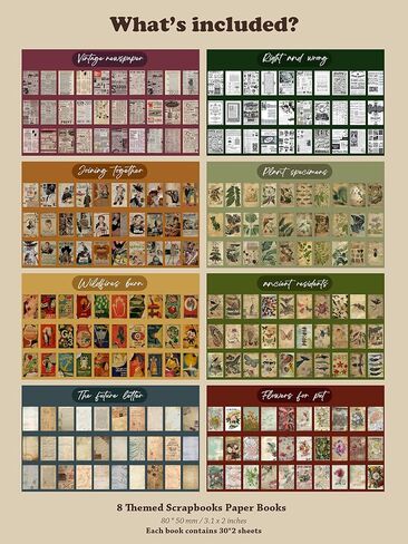 LAPLBEKE 270 ورقة من ورق القصاصات، مجموعات المجلات القديمة غير المرغوب فيها، لوازم سجل القصاصات الجمالية للمجلات النقطية ومخططي ديكور الغرفة والمشروعات اليدوية لألبوم الكولاج in Kuwait