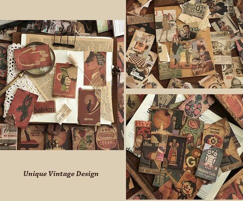 LAPLBEKE 270 ورقة من ورق القصاصات، مجموعات المجلات القديمة غير المرغوب فيها، لوازم سجل القصاصات الجمالية للمجلات النقطية ومخططي ديكور الغرفة والمشروعات اليدوية لألبوم الكولاج in Kuwait