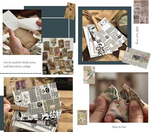 LAPLBEKE 270 ورقة من ورق القصاصات، مجموعات المجلات القديمة غير المرغوب فيها، لوازم سجل القصاصات الجمالية للمجلات النقطية ومخططي ديكور الغرفة والمشروعات اليدوية لألبوم الكولاج in Kuwait