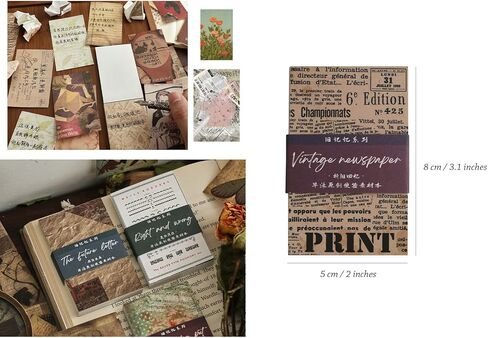 LAPLBEKE 270 ورقة من ورق القصاصات، مجموعات المجلات القديمة غير المرغوب فيها، لوازم سجل القصاصات الجمالية للمجلات النقطية ومخططي ديكور الغرفة والمشروعات اليدوية لألبوم الكولاج in Kuwait