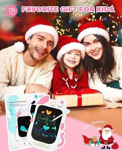 Bravokids Toys for 3-6 Years Old Girls and Boys, 8.5 inch LCD Writing Tablet Colorful Drawing Doodle Board for Kids, Educational and Learning Birthday Gifts for 3 4 5 6 7 8 Years Old Boys (White Blue) in Kuwait