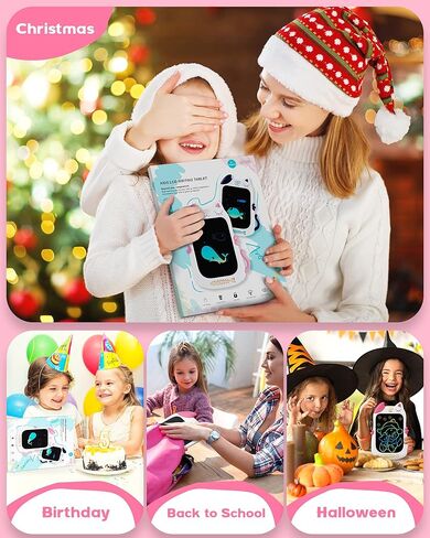 Bravokids Toys for 3-6 Years Old Girls and Boys, 8.5 inch LCD Writing Tablet Colorful Drawing Doodle Board for Kids, Educational and Learning Birthday Gifts for 3 4 5 6 7 8 Years Old Boys (White Blue) in Kuwait