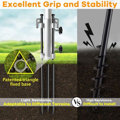 تراي ميكر مجموعة كرات حبل مع قاعدة، معدات كرة حبل مع عمود للفناء الخلفي والخارجي، مجموعة كرات حبل مع قاعدة شديدة التحمل للاطفال والكبار. in Kuwait